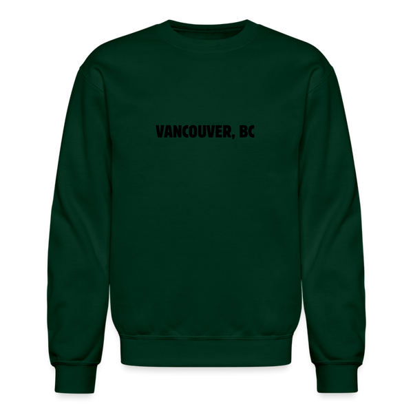 Vancouver BC Crewneck Sweatshirt - forest green