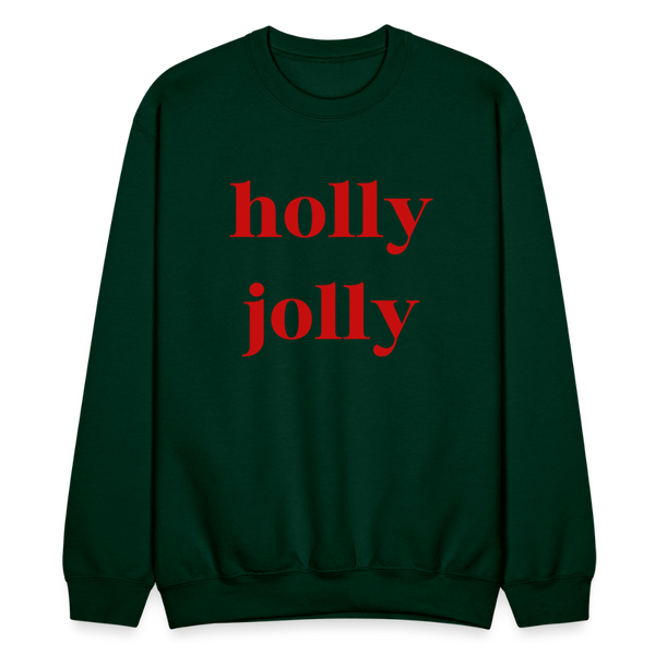 holly jolly Crewneck - forest green