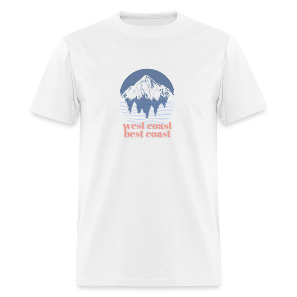 West Coast Best Coast Unisex Classic T-Shirt - white