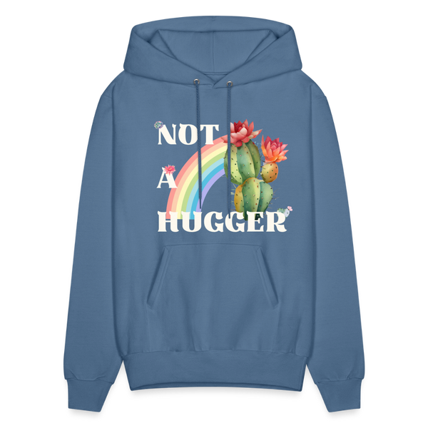 Not A Hugger Unisex Hoodie - denim blue