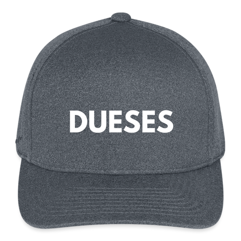 Dueses Fitted Melange Baseball Cap - dark heather gray