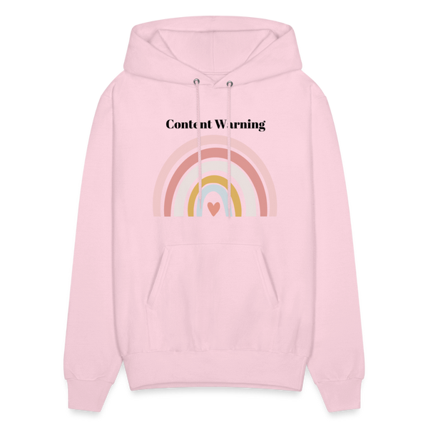 Content Warning Unisex Hoodie - pale pink