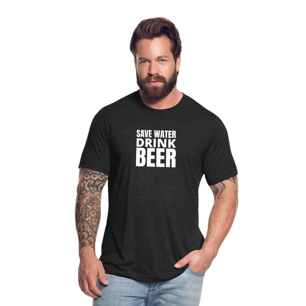 Save Water Drink Beer T-Shirt - heather black