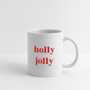 Holly Jolly Mug - white