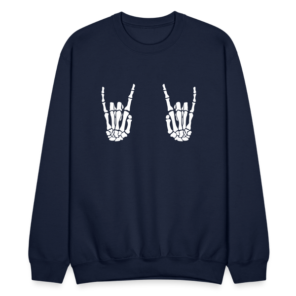 Skeleton Rock n Roll Crewneck - navy