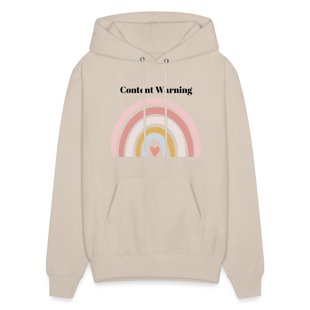 Content Warning Unisex Hoodie - Sand