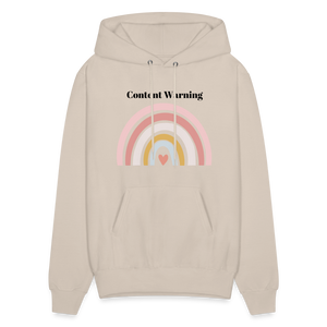 Content Warning Unisex Hoodie - Sand