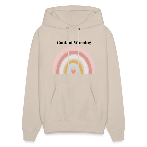 Content Warning Unisex Hoodie - Sand