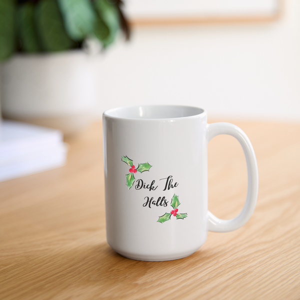 Deck The Halls Mug 15 oz - white