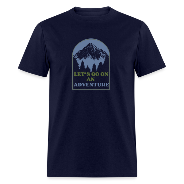 Let's Go On An Adventure Unisex Classic T-Shirt - navy