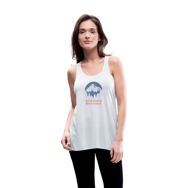 West Coast Best Coast Women's Flowy Tank - white