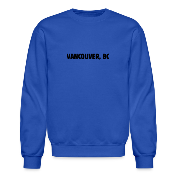 Vancouver BC Crewneck Sweatshirt - royal blue