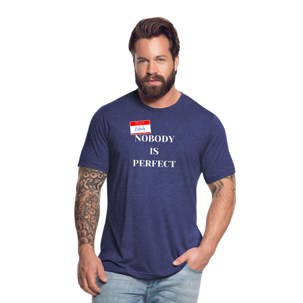 Nobody Is Perfect T-Shirt - heather indigo