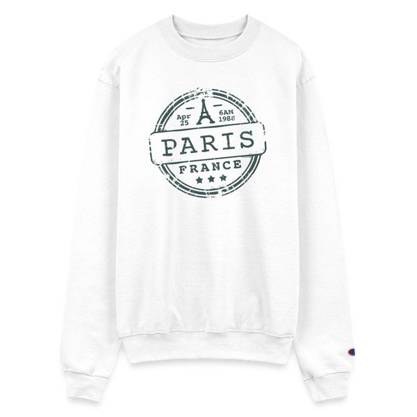 Paris France Sweatshirt - white