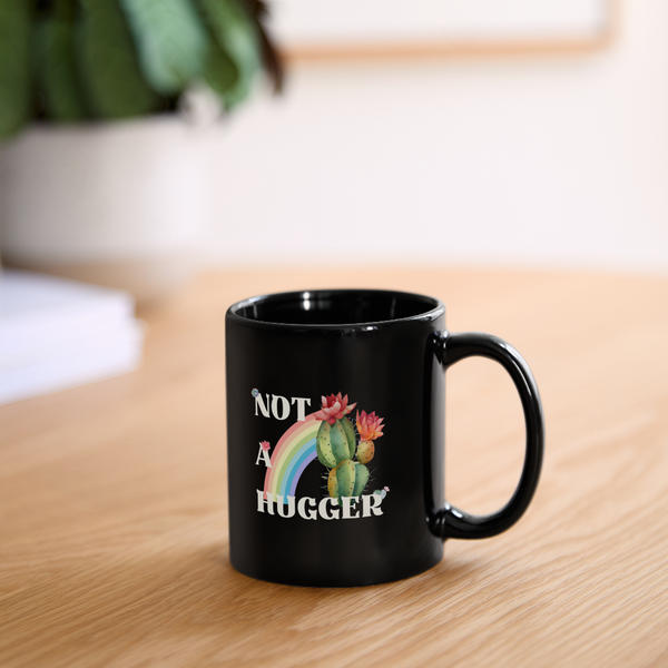 Not A Hugger Mug - black