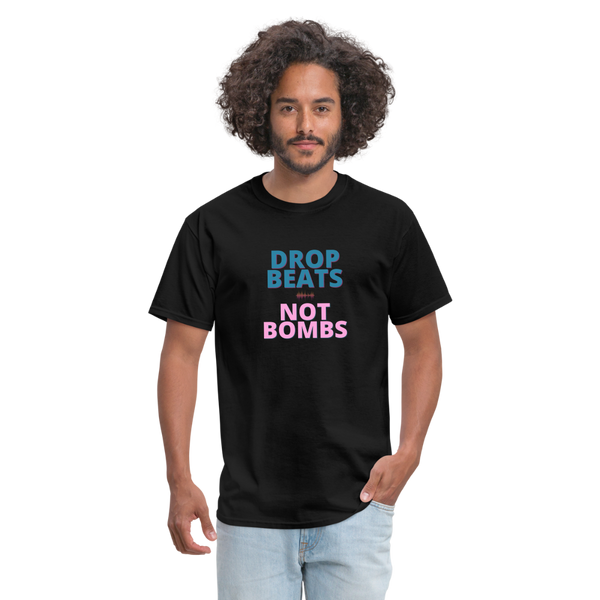 Drop Beats Not Bombs Classic T-Shirt - black