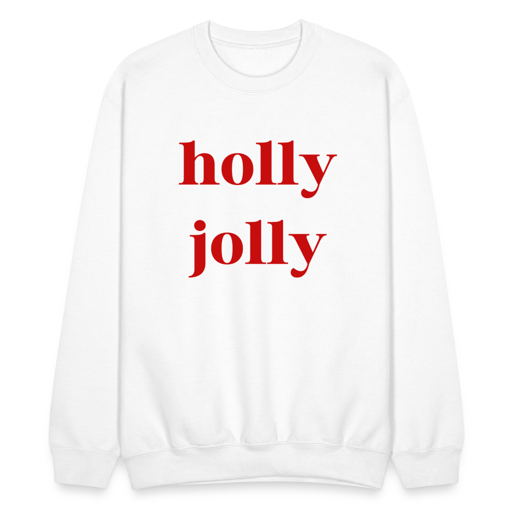 holly jolly Crewneck - white