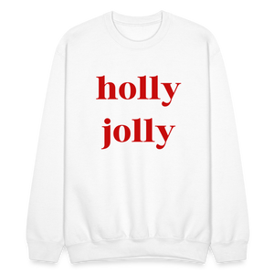 holly jolly Crewneck - white