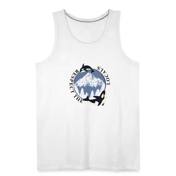 Respect The Locals Men’s Tank - white