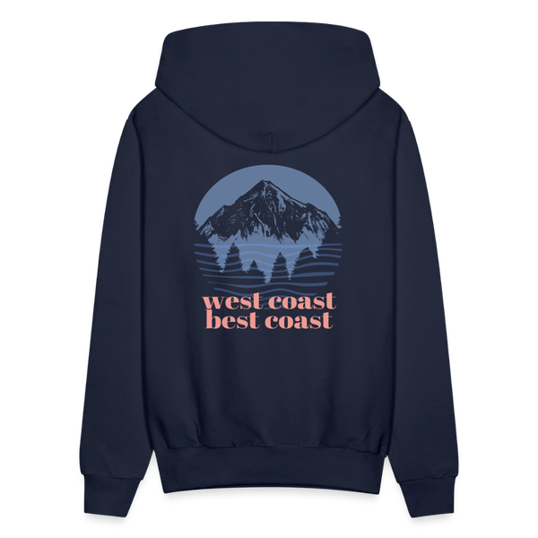 West Coast Best Coast Hoodie - navy