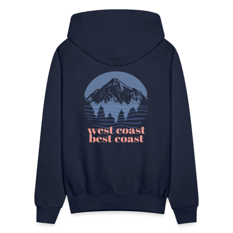 West Coast Best Coast Hoodie - navy