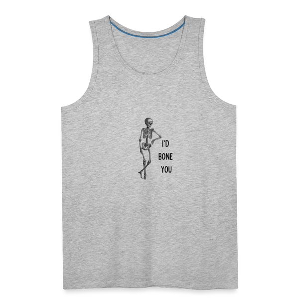 I'd Bone You Men’s Tank - heather gray