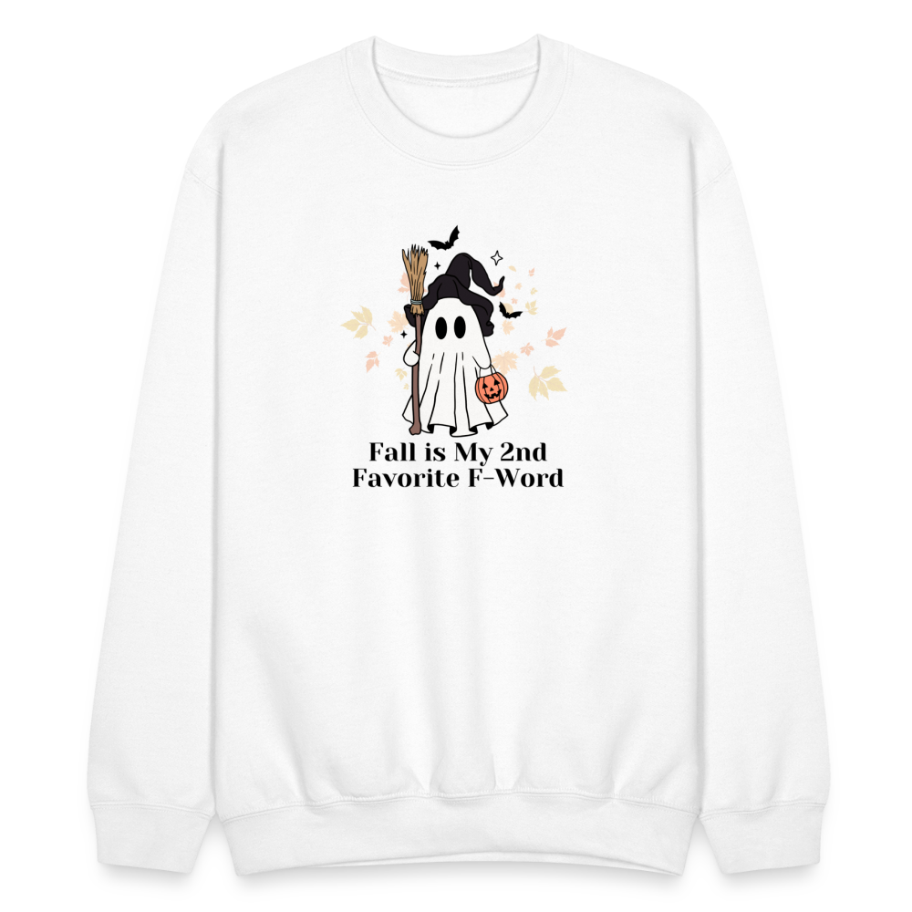 Fall is My 2nd Favourite F-Word Crewneck - white