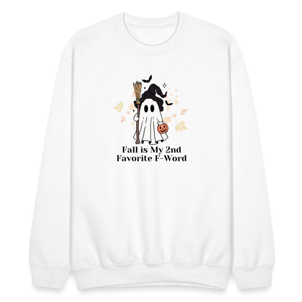 Fall is My 2nd Favourite F-Word Crewneck - white