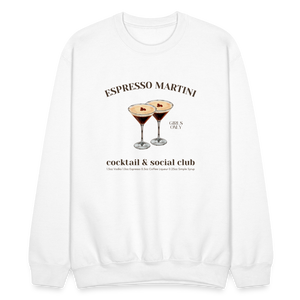 Espresso Martini Cocktail & Social Club Crewneck - white