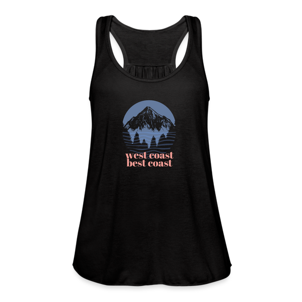 West Coast Best Coast Women's Flowy Tank - black