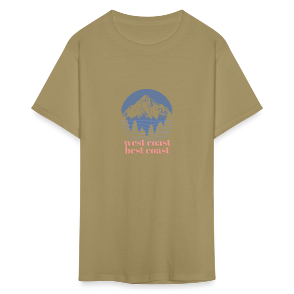 West Coast Best Coast Unisex Classic T-Shirt - khaki