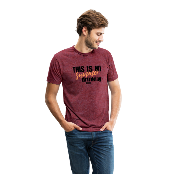 This is My Summer Drinking Shirt T-Shirt - heather cranberry