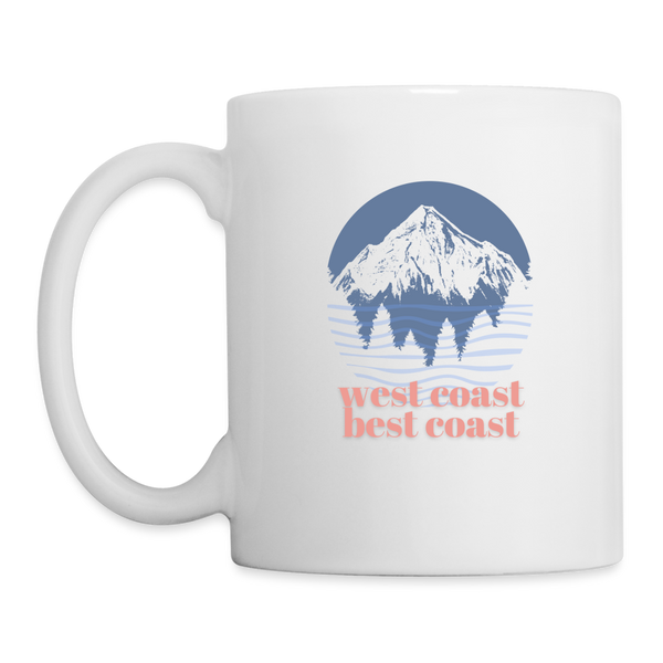 West Coast Best Coast Mug - white