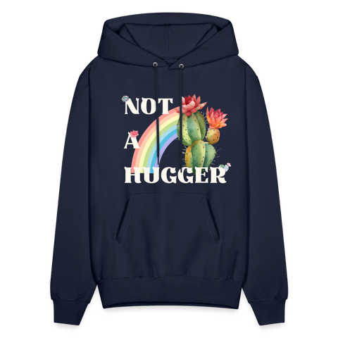 Not A Hugger Unisex Hoodie - navy