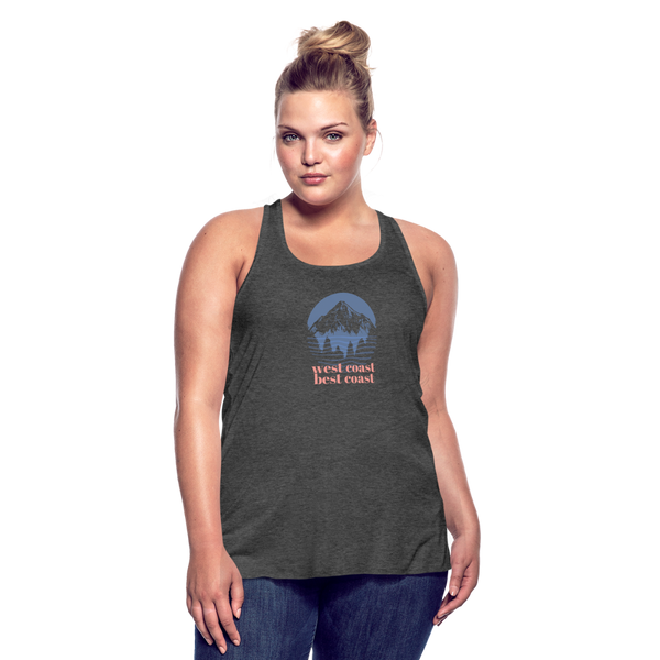 West Coast Best Coast Women's Flowy Tank - deep heather