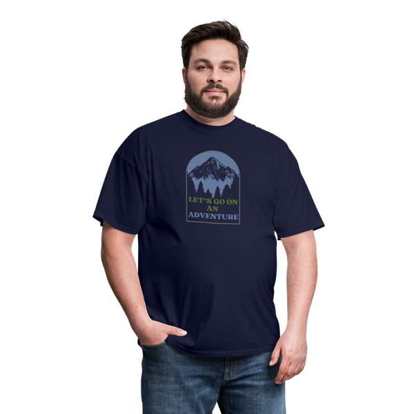 Let's Go On An Adventure Unisex Classic T-Shirt - navy