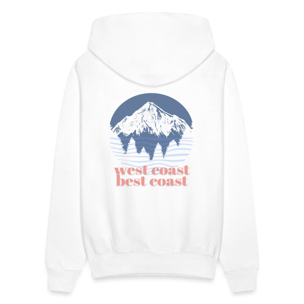 West Coast Best Coast Hoodie - white