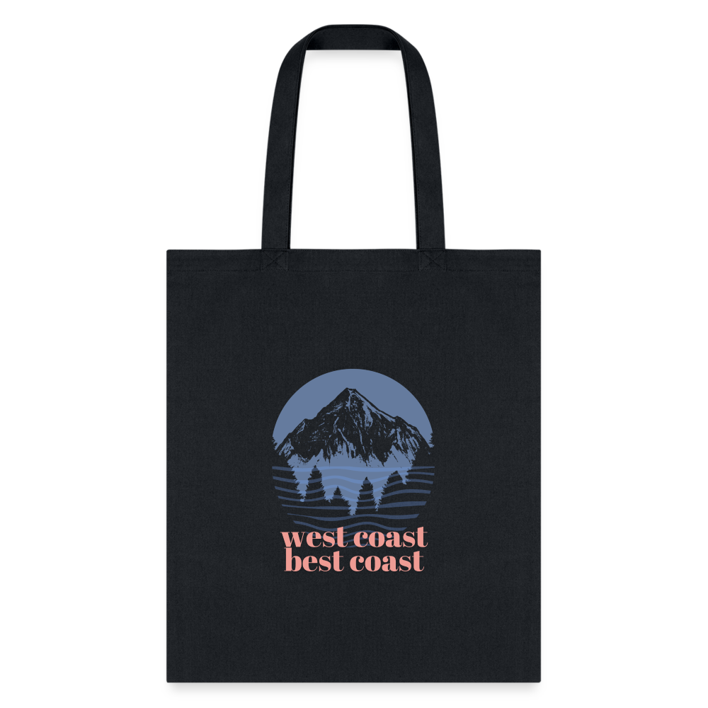 West Coast Best Coast Tote Bag - black