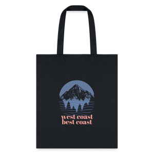 West Coast Best Coast Tote Bag - black