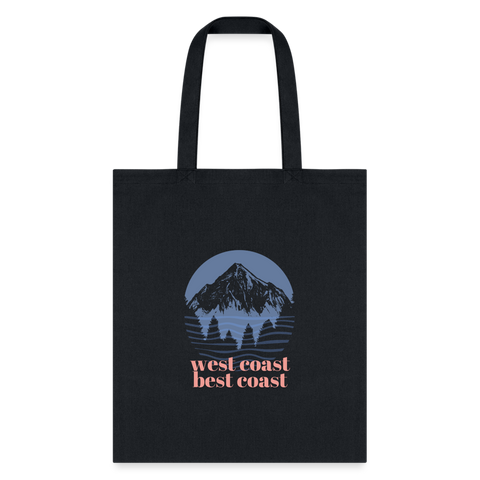 West Coast Best Coast Tote Bag - black