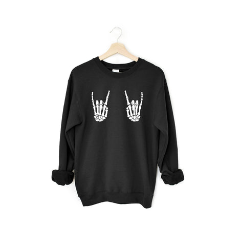 Skeleton Rock n Roll Crewneck