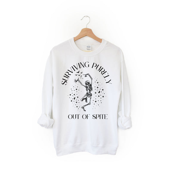 Surviving Purely Out of Spite Crewneck